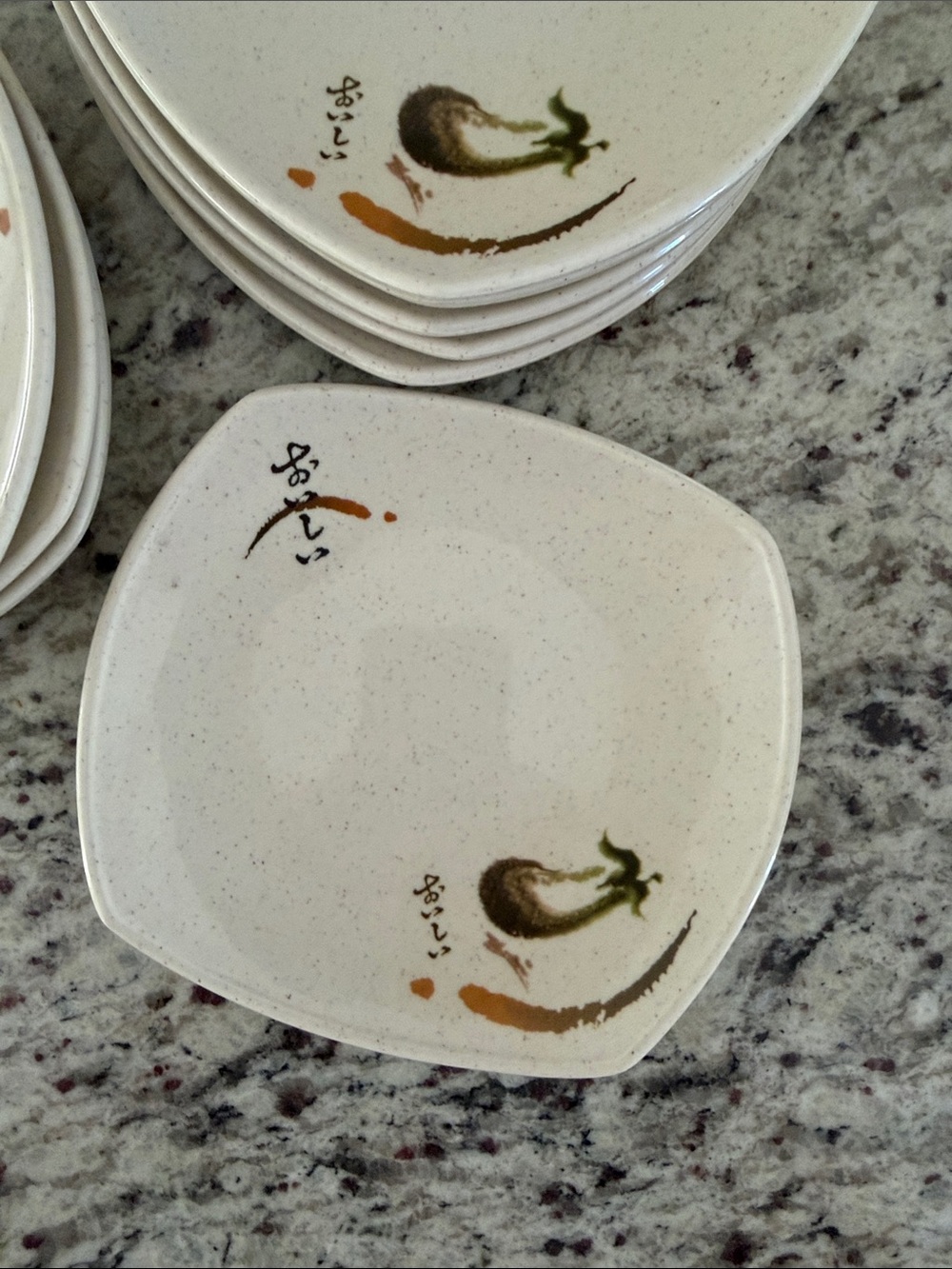 Set of 12 Melamine Appetizer Plates